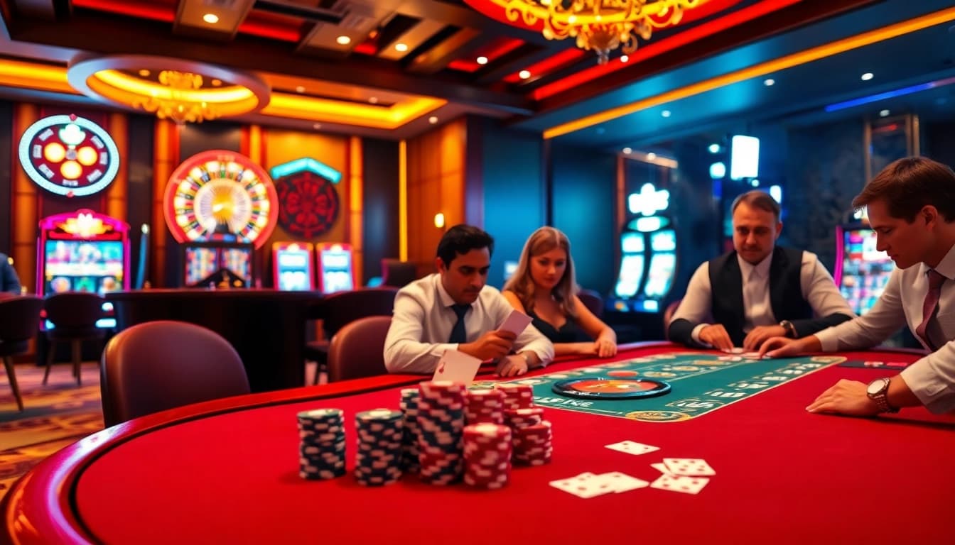 Experience the excitement of New88bet.us with vibrant casino action featuring high-stakes poker gear.