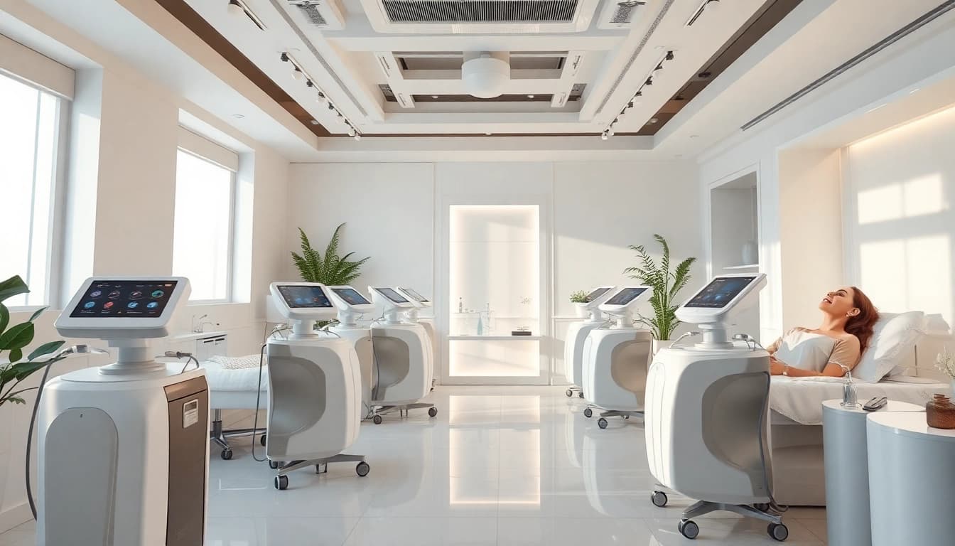 Image showcasing what is the best cavitation machine in a modern beauty salon setting