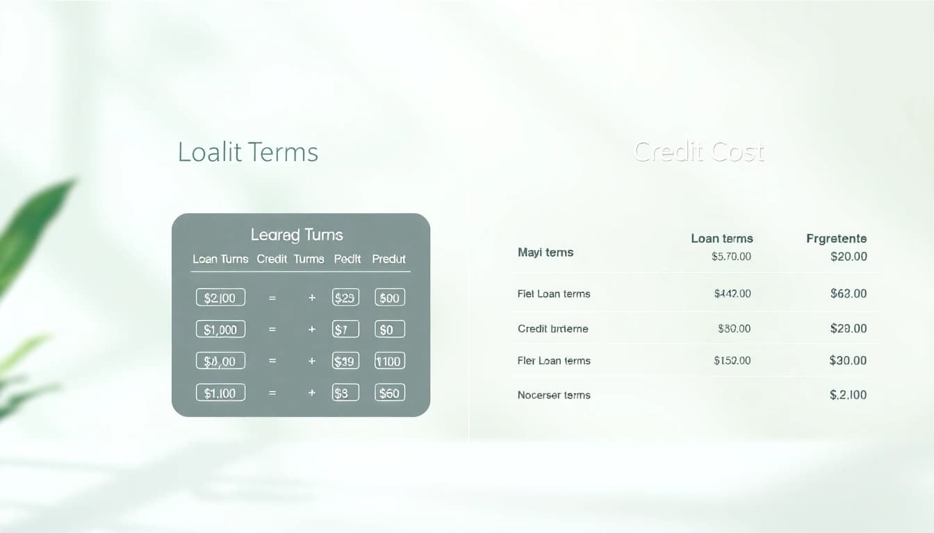 Visual guide on how do loan terms affect the cost of credit? with concise illustrations.