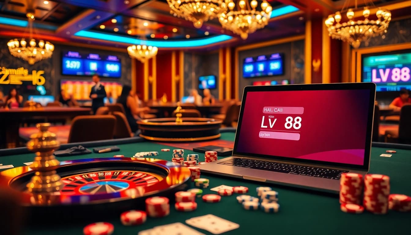 Engage with the vibrant games of nhà cái lv88 featuring exciting roulette and poker tables.