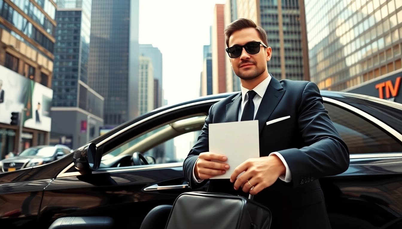Experience high-quality Chauffeur Services near me with a professional chauffeur and luxury sedan.