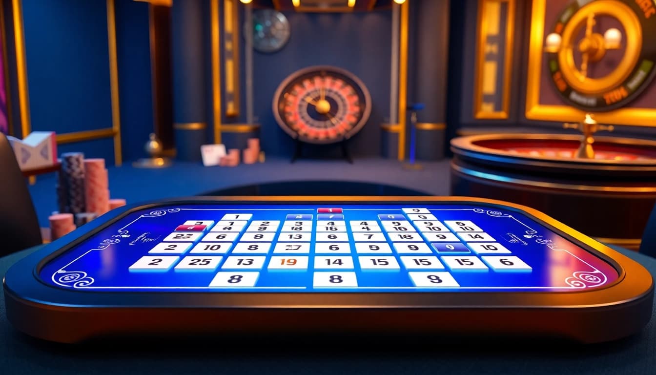 Engaging action of players enjoying רמיקוב אונליין in a luxurious online casino setting.