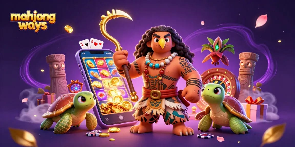 Experience mahjong ways with exciting slot games and captivating visuals in this vibrant illustration.