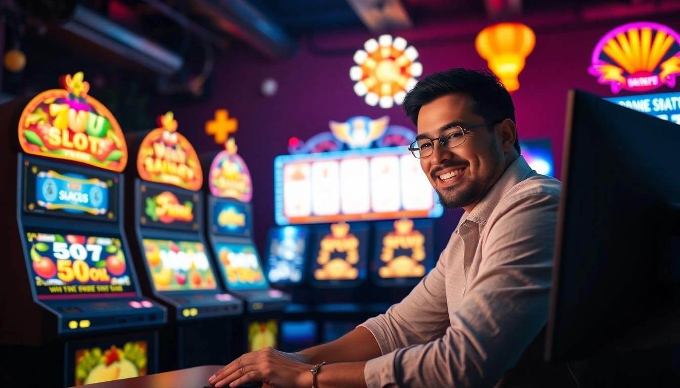Menangkan di ondel4d slot dengan suasana permainan slot online yang berwarna-warni dan menarik.