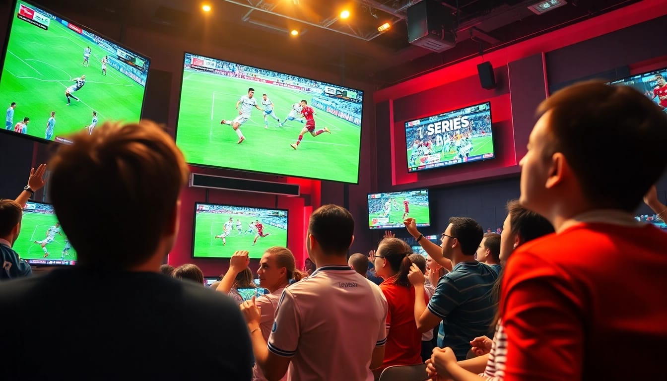 Live football streaming on socolive.com.co with passionate fans engaging in real-time commentary.