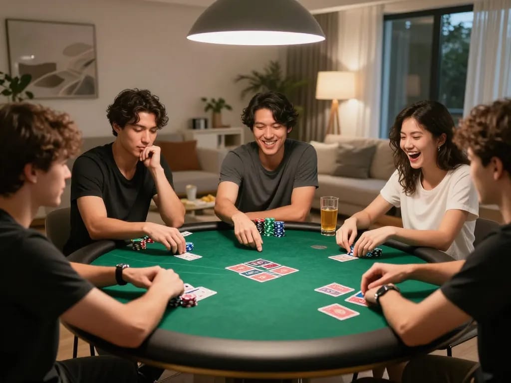 Experience poker excitement at TV88 as players engage in thrilling gameplay at home.