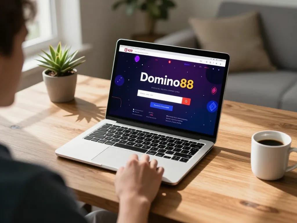 Experience the thrilling Domino88 login as players engage in online poker strategy.