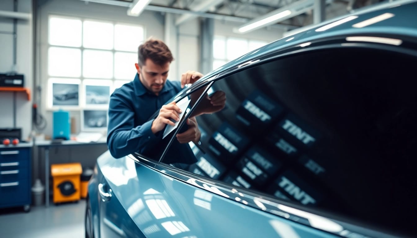 Apply auto window tint near me for sleek vehicle aesthetics and UV protection.