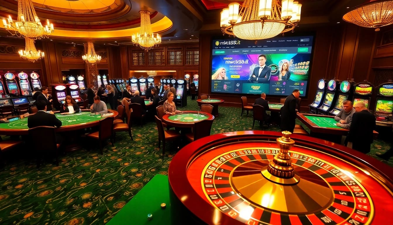 Experience thrilling moments at https://nk888.it.com/ with players engaged in high-stakes gambling action.