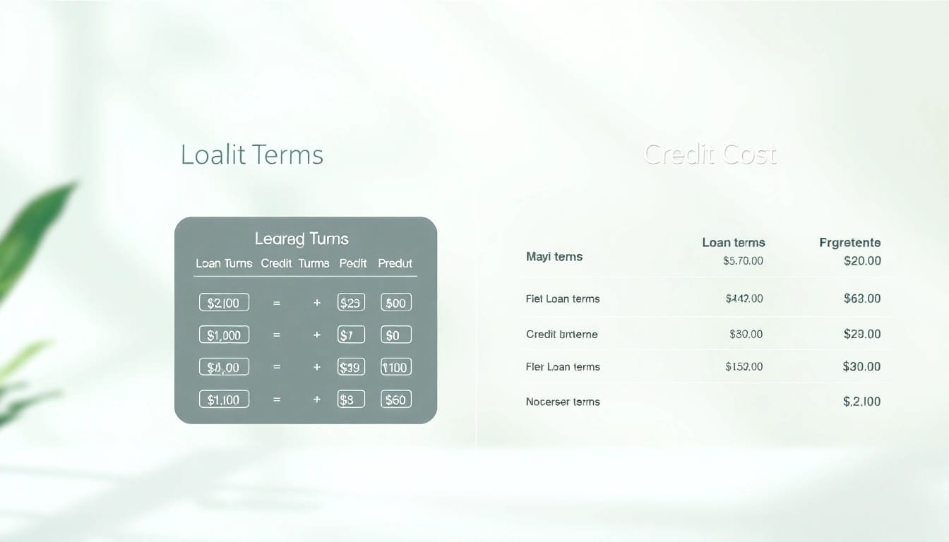Visual guide on how do loan terms affect the cost of credit? with concise illustrations.
