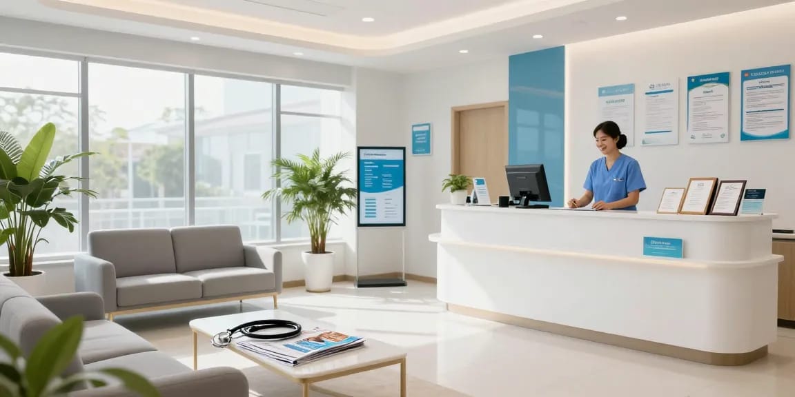 Professional healthcare scene at a hair transplant Istanbul clinic, showcasing compassionate patient care and advanced medical services.