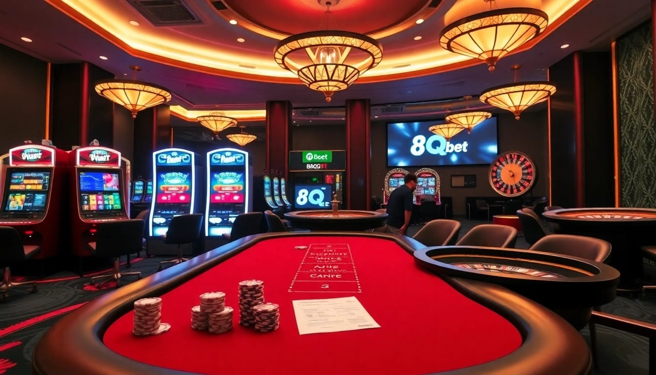 Experience the excitement of 8qbet with lively casino games and vibrant slot machines.