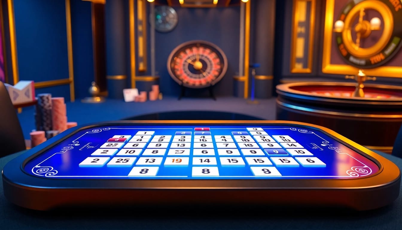 Engaging action of players enjoying רמיקוב אונליין in a luxurious online casino setting.
