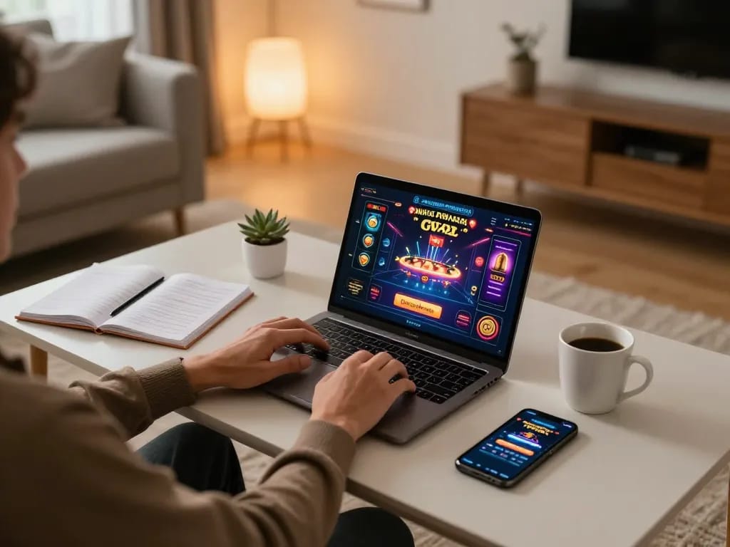 Engaged player using dn88 for online casino strategy and gameplay