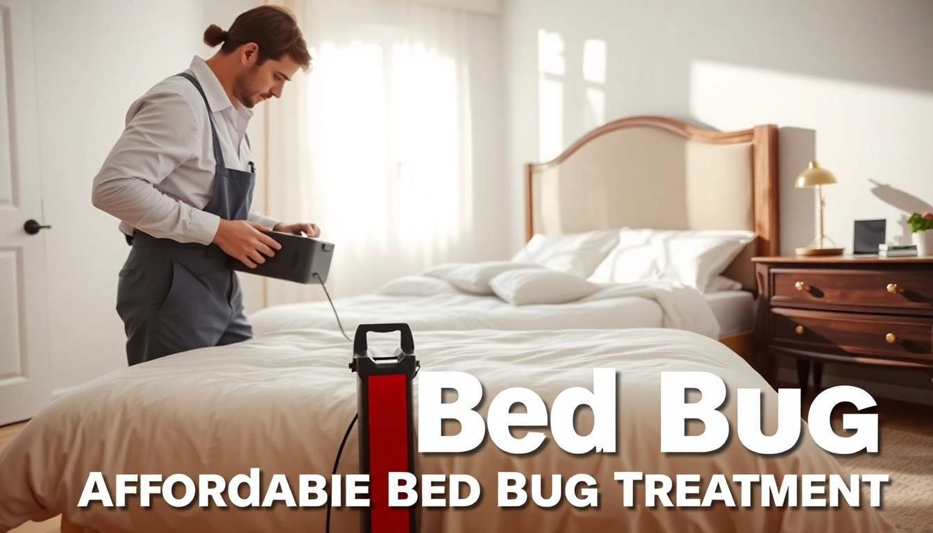 Discover effective affordable bed bug treatment solutions through a professional pest control technician's inspection.