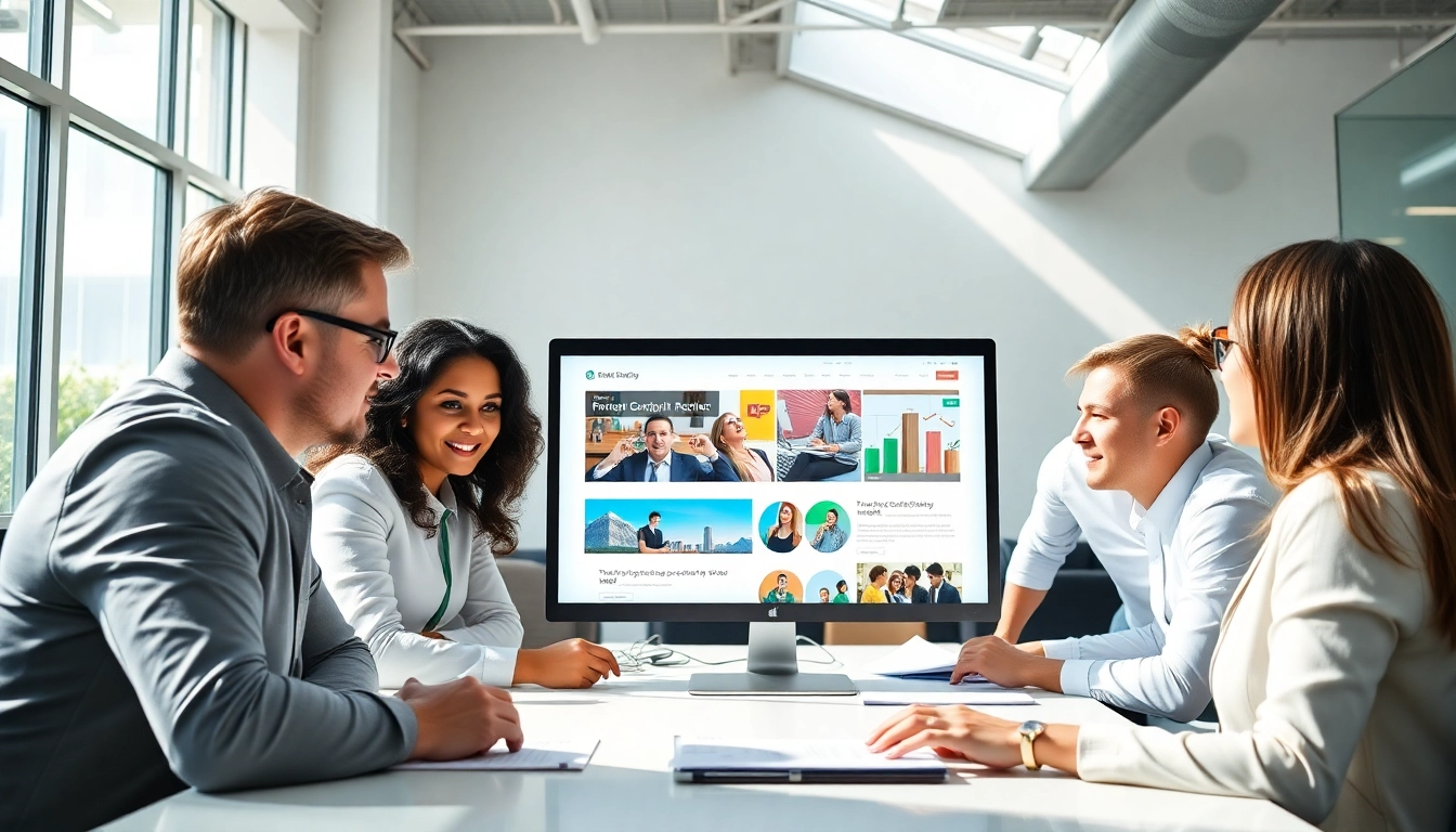 Website erstellen lassen von einem kreativen Webdesign-Team in einem modernen Büro.
