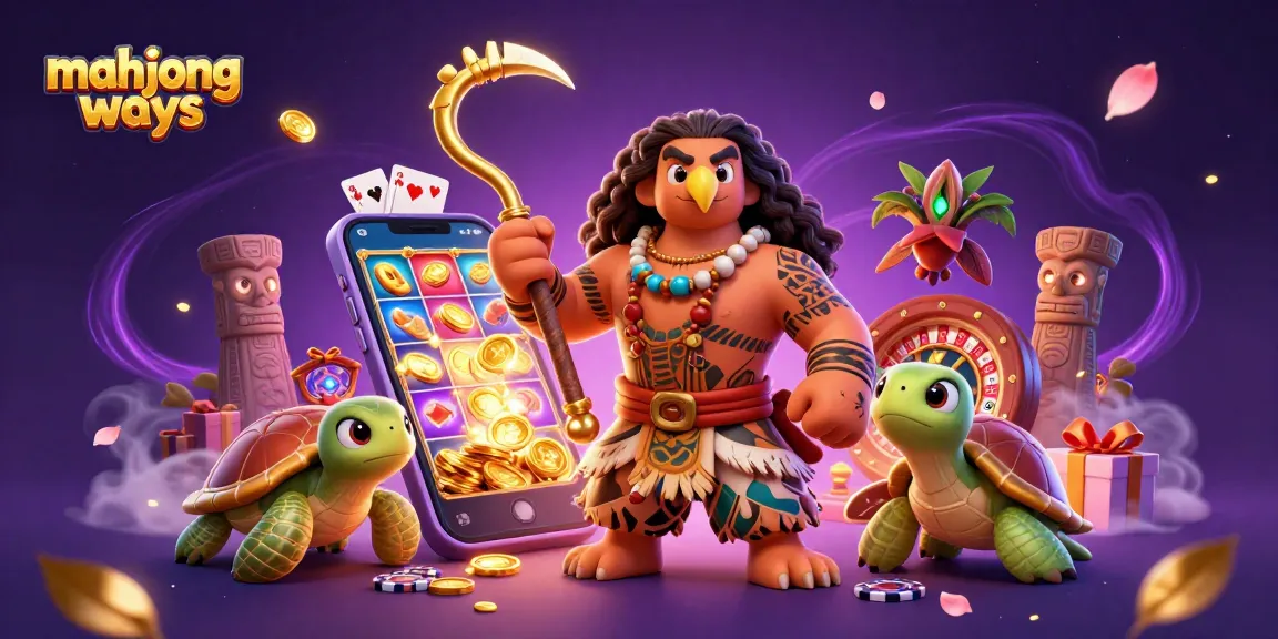 Experience mahjong ways with exciting slot games and captivating visuals in this vibrant illustration.