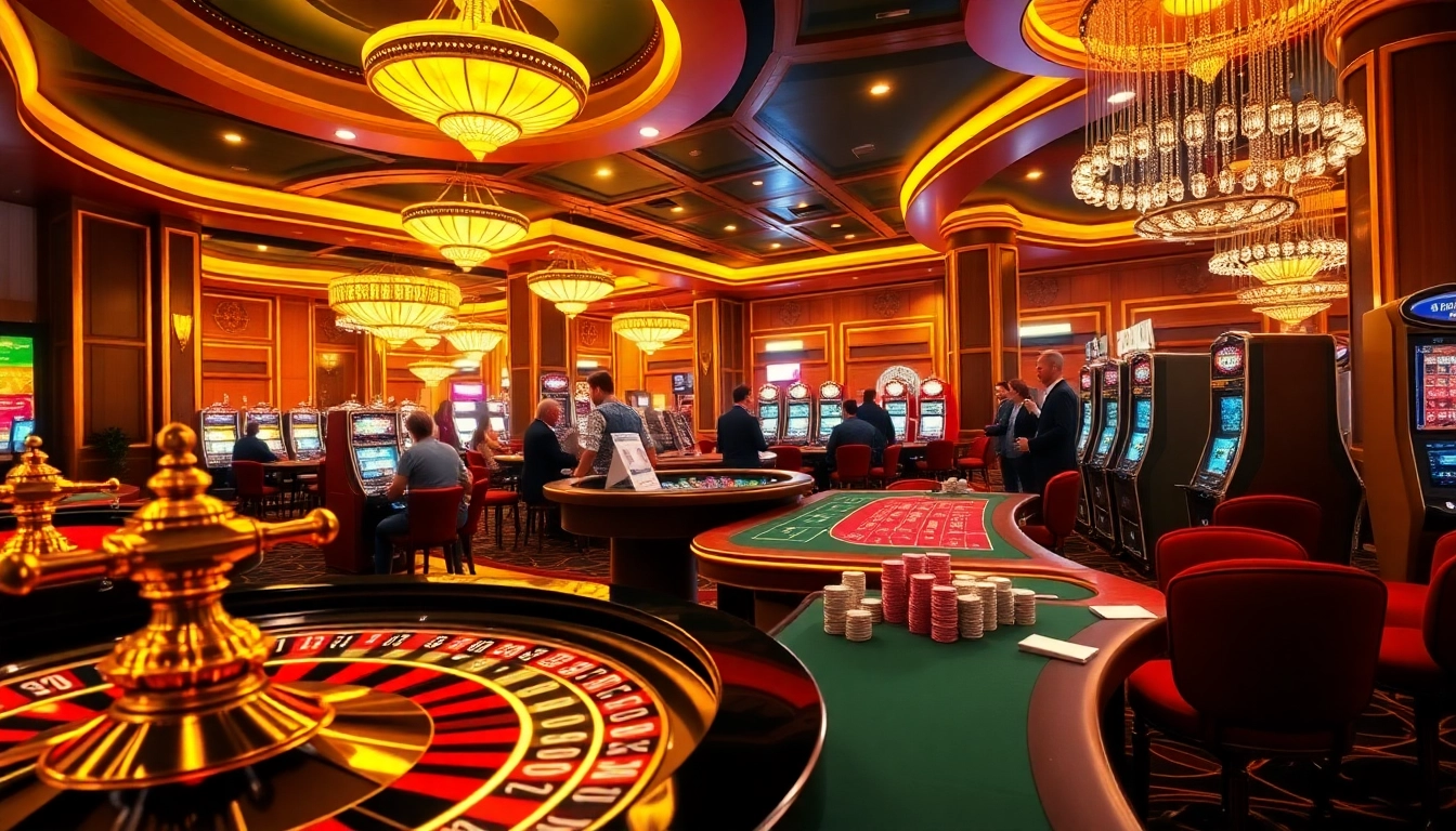 Experience the excitement of gaming at vn168 casino with high-stakes poker tables and vibrant roulette wheels.