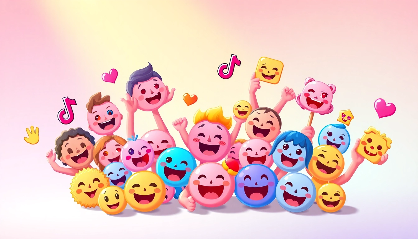 Engaging collection of tiktok emojis showcasing emotions and creativity.