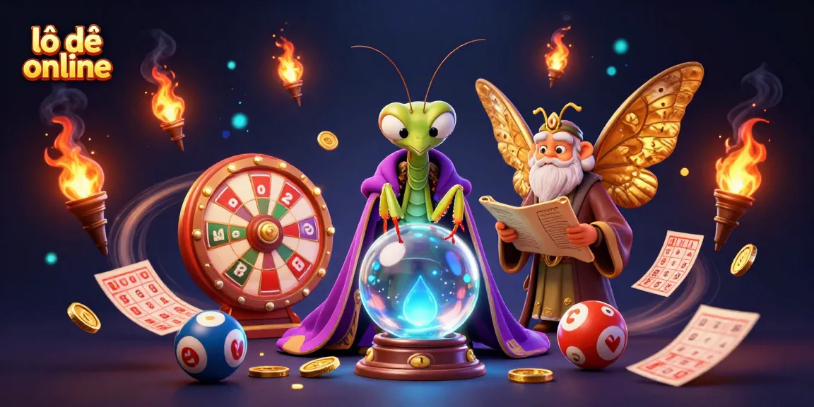 Engage with lô đề online through a vibrant 3D illustration of fortune tellers and lottery excitement.