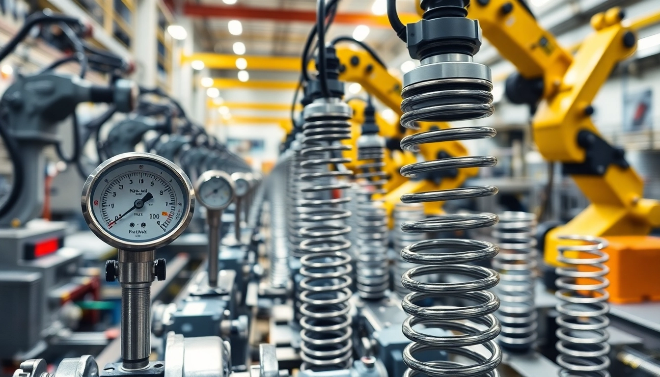 Gas Spring Manufacturer's precision machinery crafting high-quality gas springs.
