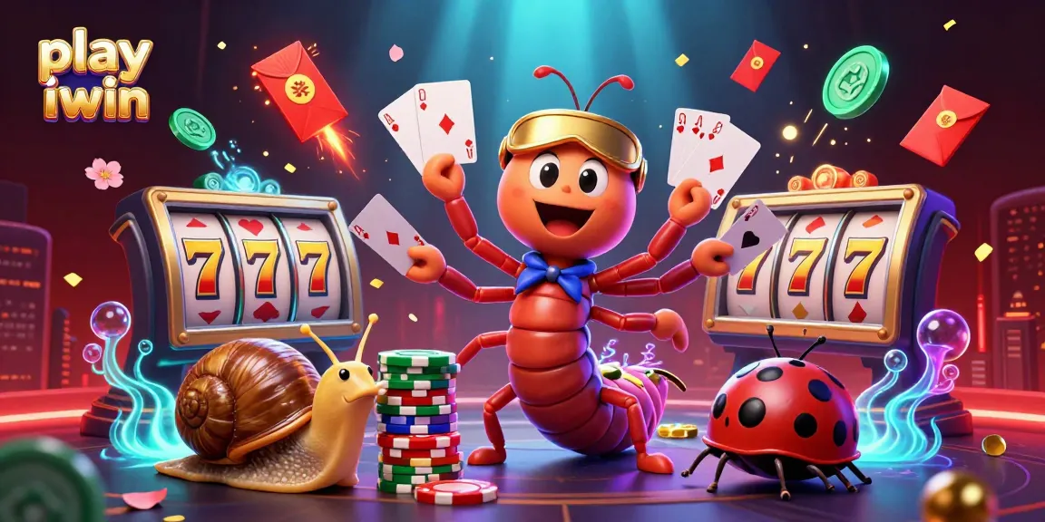Engage with the vibrant world of play iwin featuring animated characters at a bustling casino.