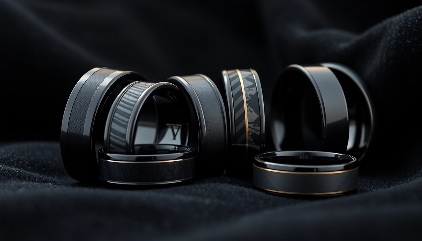 Luxury and Style: Black Wedding Rings for Men