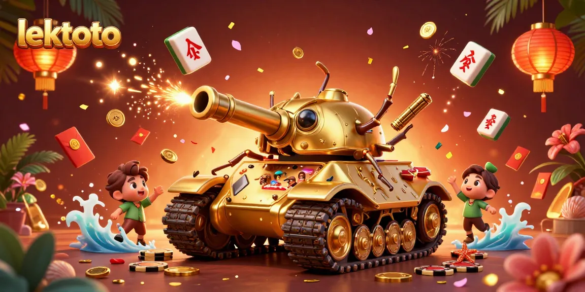 Experience the excitement of lektoto with a dynamic 3D casino scene featuring a golden beetle tank.