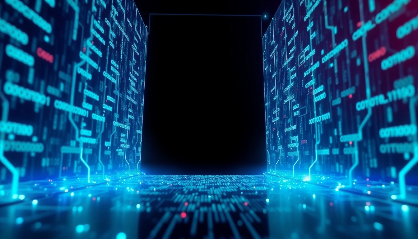 The hidden wiki illustrates a digital network of .onion links against a dark, mysterious background, symbolizing the dual nature of the dark web.
