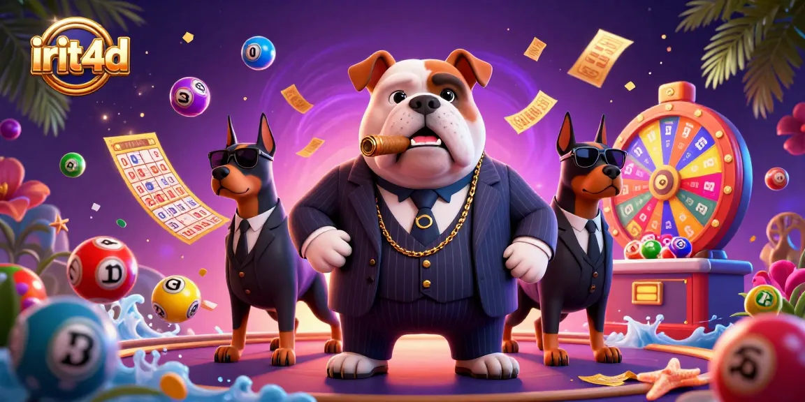 Experience irit4d's thrilling gaming world with a mafia-themed casino illustration featuring colorful elements.