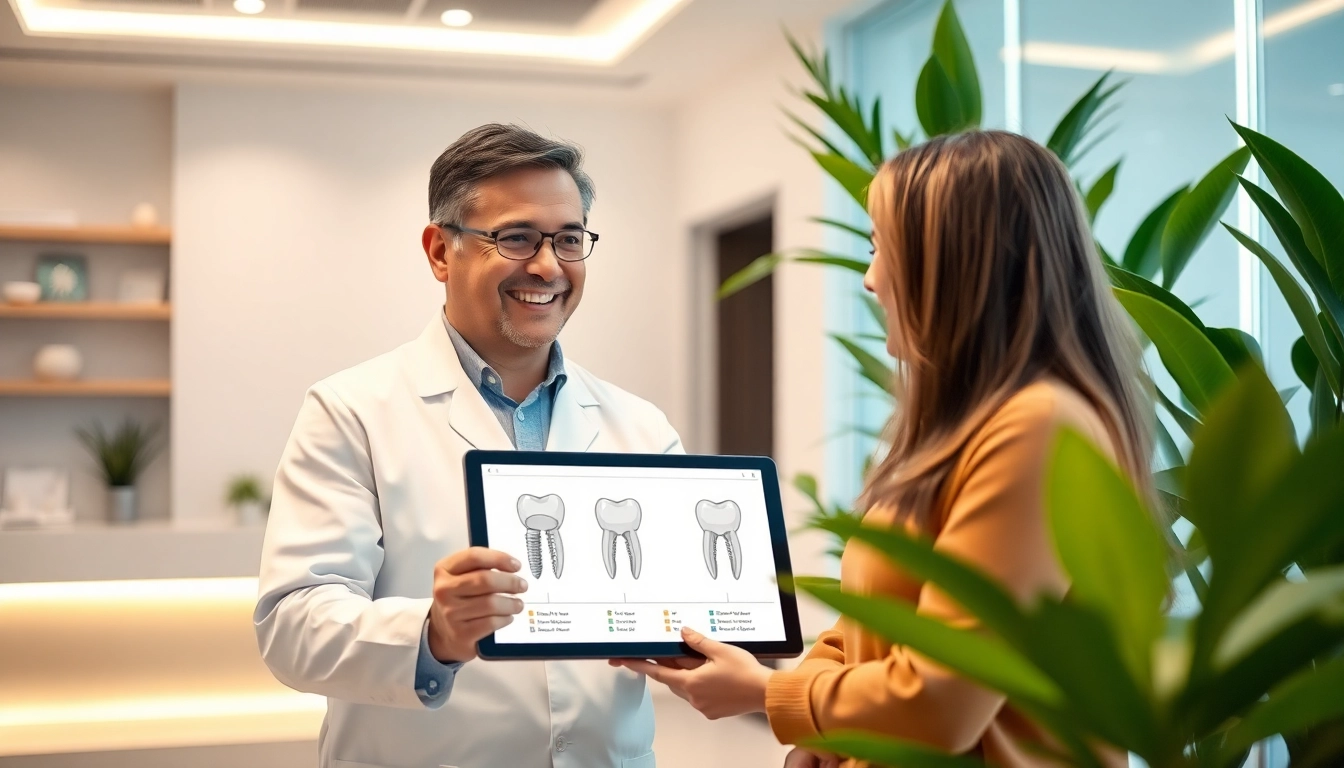 dental implant dentist in cheras providing consultation in a modern clinic, showcasing patient care and professionalism