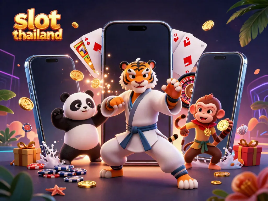 Experience the thrill of slot thailand with dynamic characters and vibrant casino game elements.