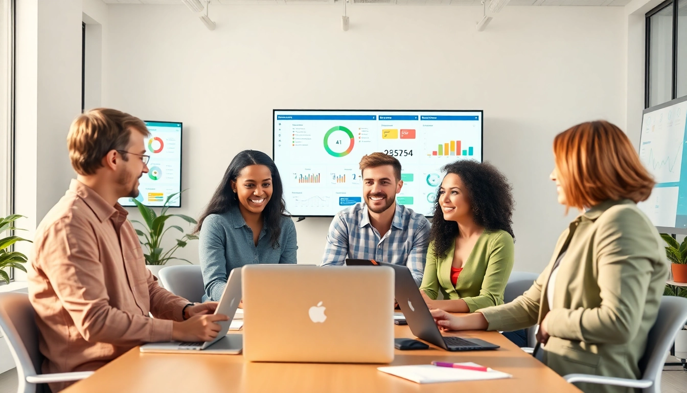 Engage with the enterprise assistant platform through collaboration and technology in a modern office setting.