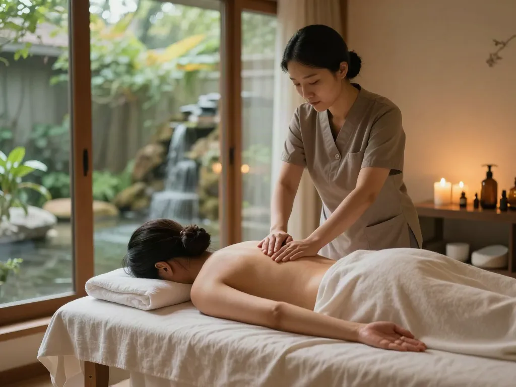 Experience a serene 판교출장마사지 in a tranquil spa with soothing ambiance.