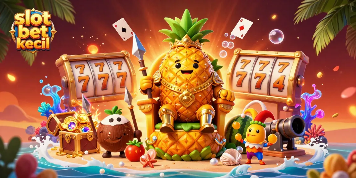 Engage in vibrant slot bet kecil gameplay with dynamic cartoon characters in a beach casino scene.