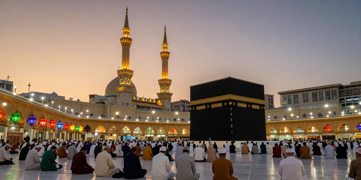Experience the beauty of umroh full ramadhan with vibrant cultural vibrancy at Masjidil Haram, a heartwarming travel destination.