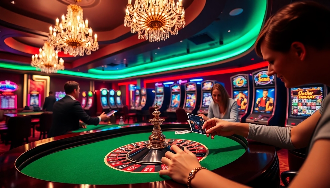 Experience high-stakes gaming with 상품권신용카드 at a luxurious casino roulette table.