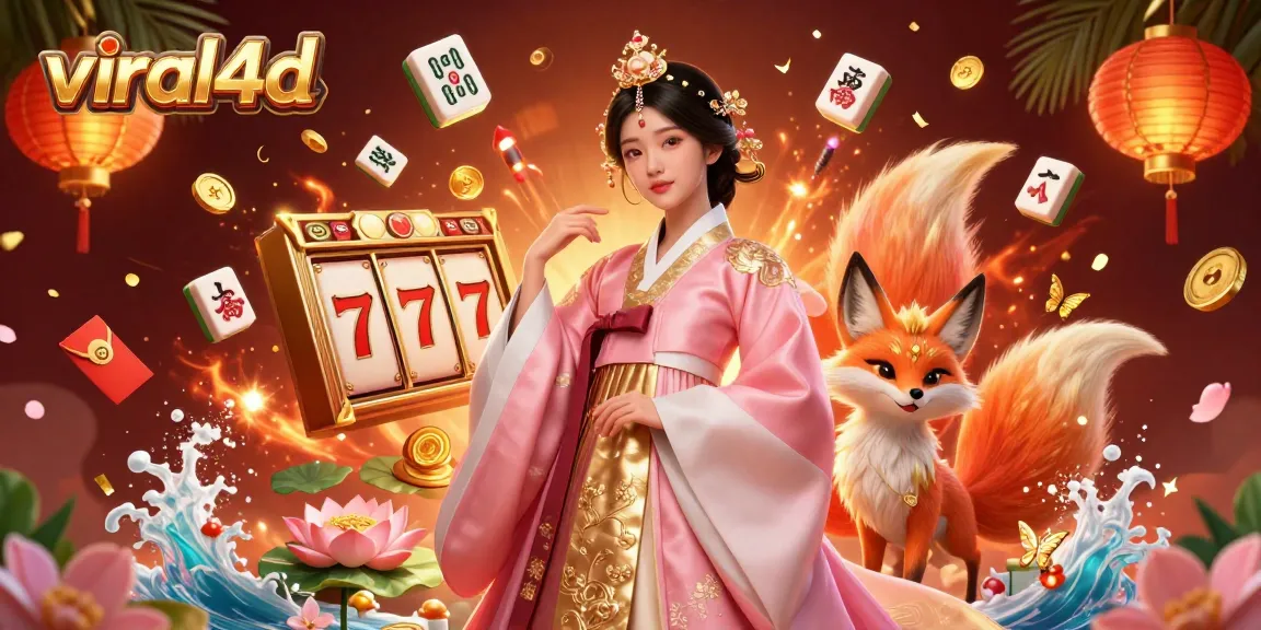 Experience excitement with viral4d as lucky foxes and glamorous characters engage in vibrant slot gameplay.
