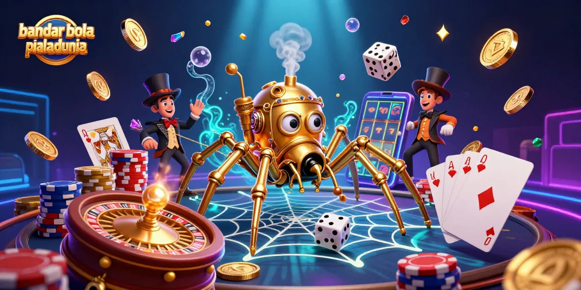 Engage in thrilling gameplay at bandar bola piala dunia with a vibrant 3D casino scene featuring classic gambling elements.