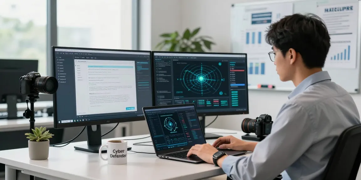 Person conducting security checks at a digital workspace on shs-dome5.com, analyzing network protocols and safety measures.