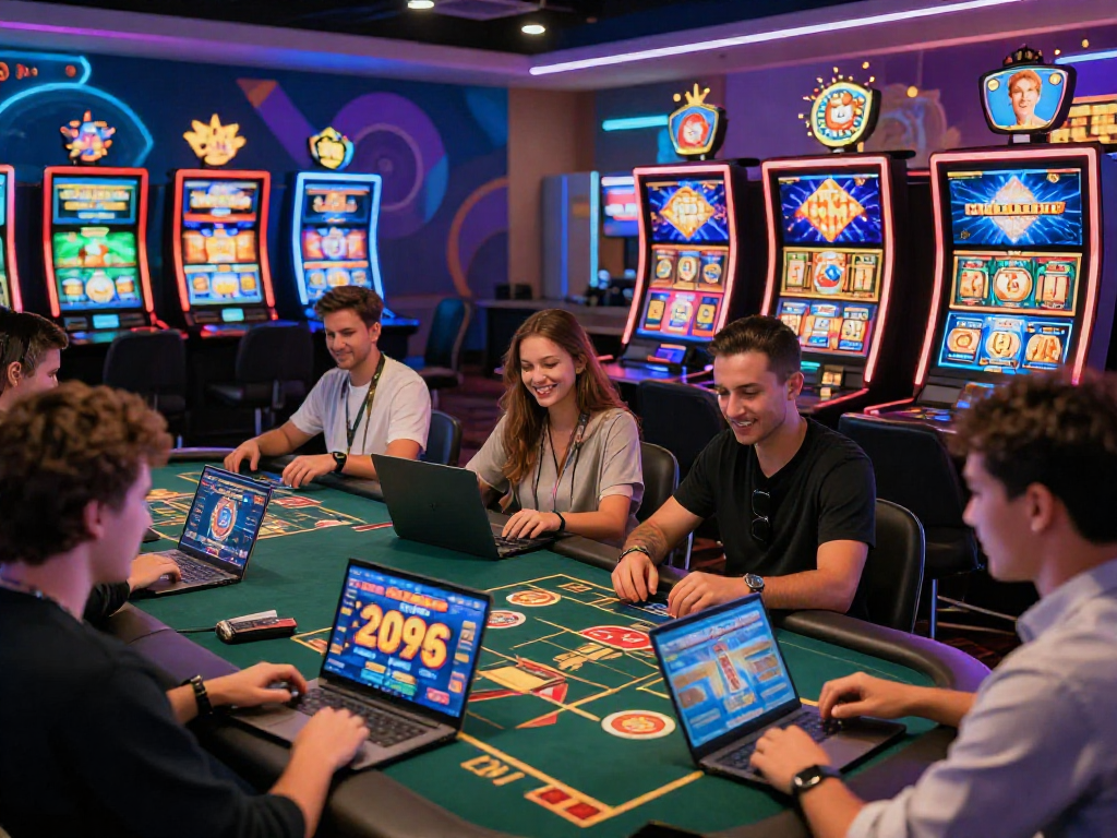Players immersed in vibrant gameplay at european online casinos not on gamstop, featuring exciting games and engaging atmosphere.