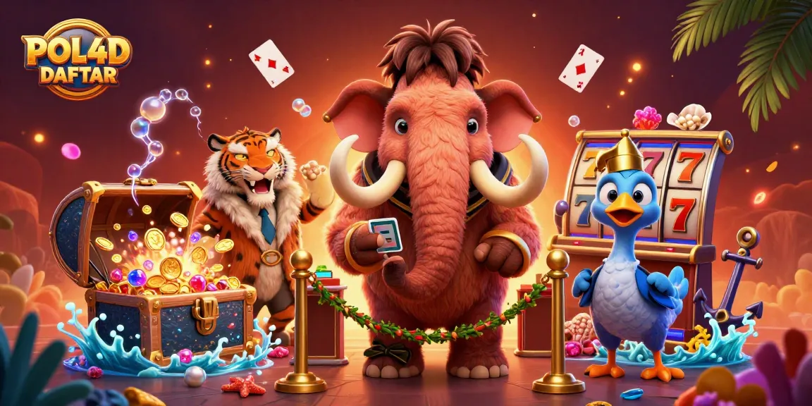 Putaran cepat dan glamor di POL4D DAFTAR, menunjukkan bouncer kasino mammoth dan VIP saber-tooth.