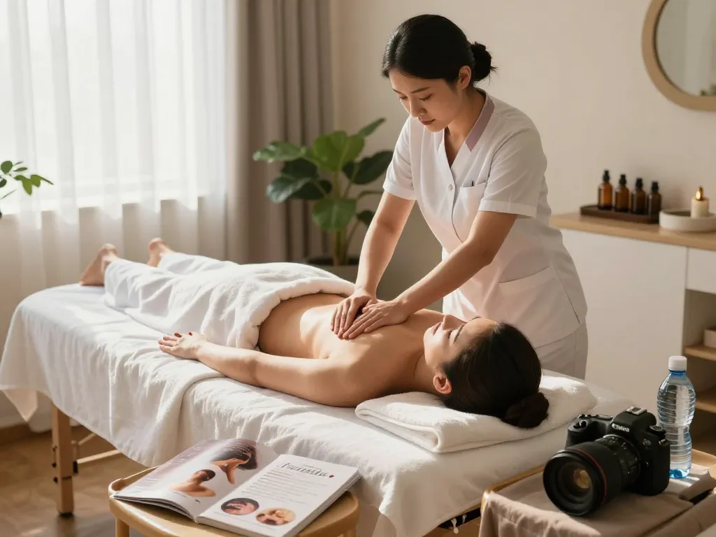 Premium massage therapy service by https://www.maxim-anma.net in a serene private setting emphasizing comfort and relaxation.