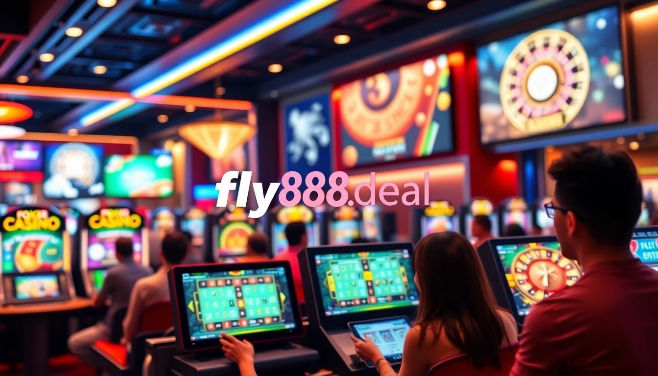 Experience thrilling online gaming at fly88.deal with vibrant screens and happy players.