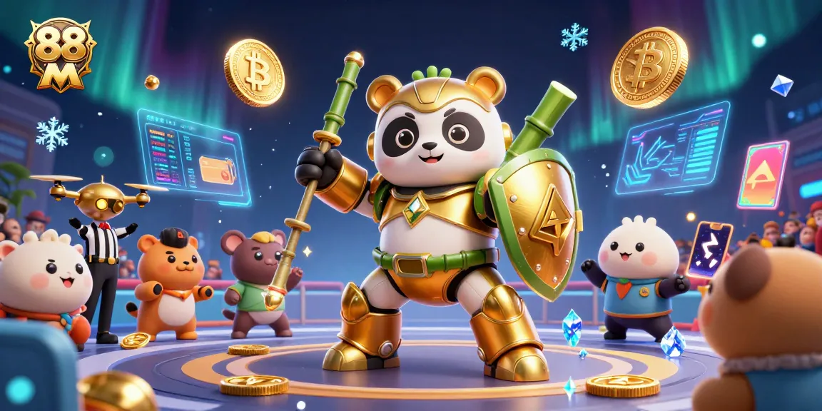 Experience thrilling action in 88 M's vibrant casino arena with colorful characters and game elements.