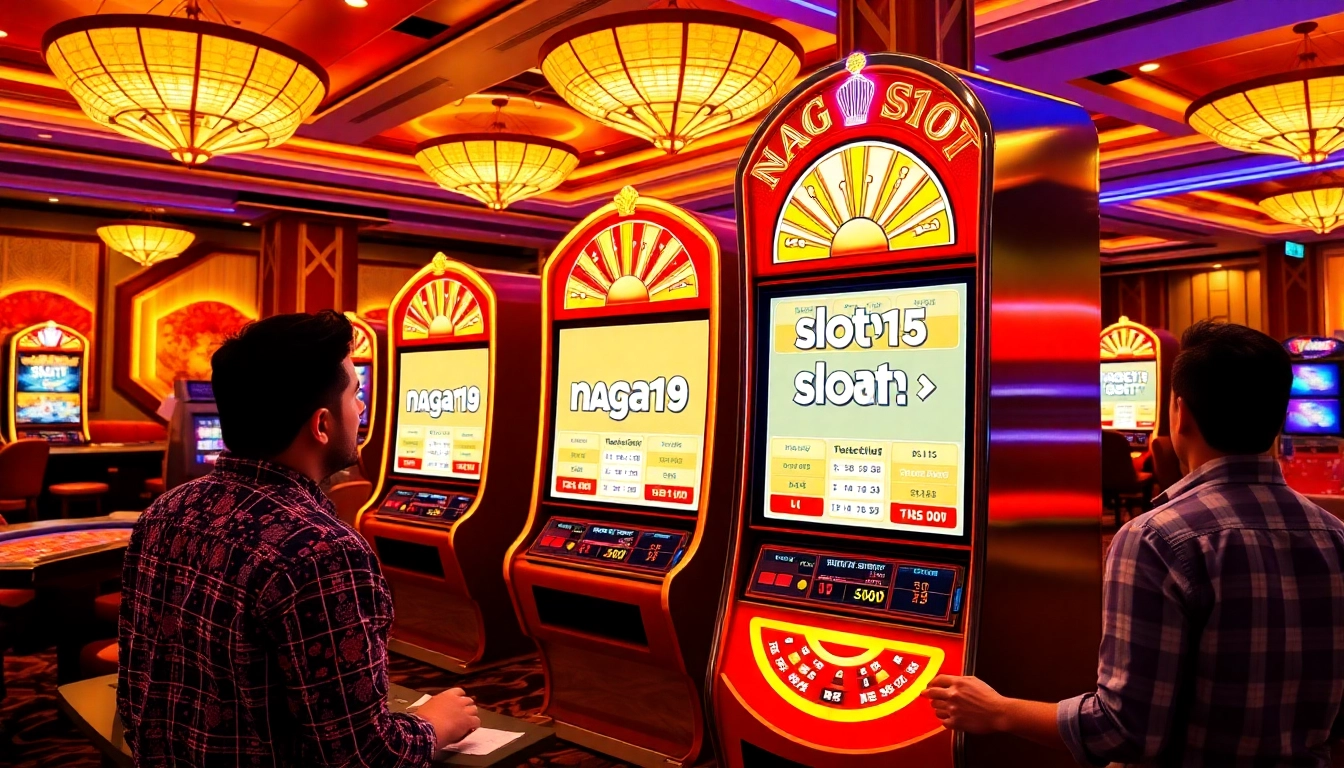 Experience thrilling gameplay with naga169 slot login on a bright casino floor filled with excitement.