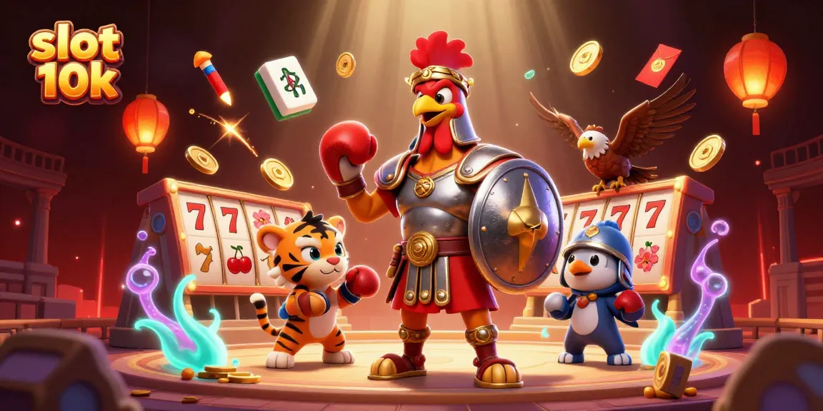 Engage with slot 10k excitement amidst a vibrant, dynamic casino-themed scene.