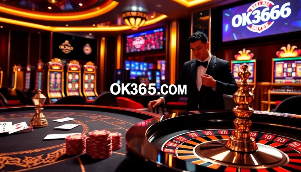 Experience thrilling gameplay at OK365KD.COM with exciting casino tables and high-stakes poker action.