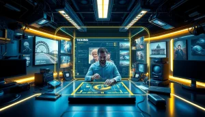 AI-generated scene showing nano banana image editor in a high-tech workspace.