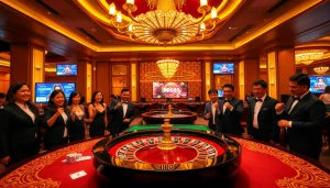 Experience the excitement of RR88 with vibrant casino tables, poker chips, and modern betting interfaces.